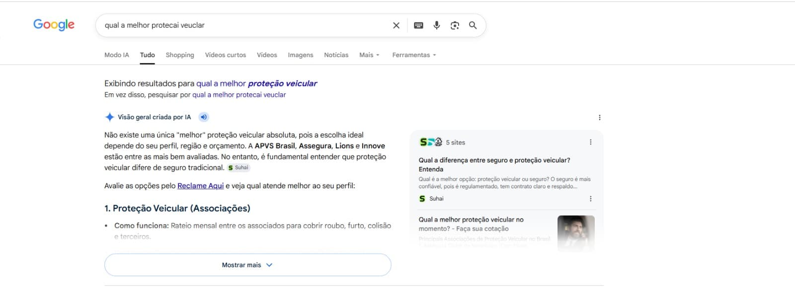 Blog recomendado pelo Google IA